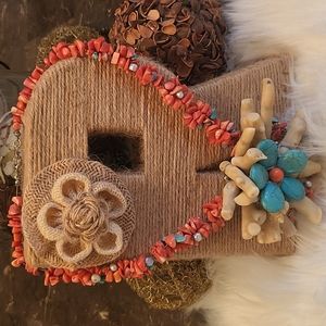 Unique handmade coral and turquoise necklace